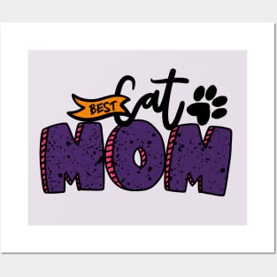 Best Cat Mom Shirt Posters and Art